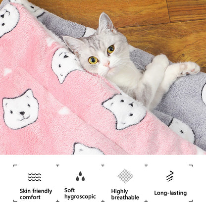 Reversible Plush Pet Comfort Cushion